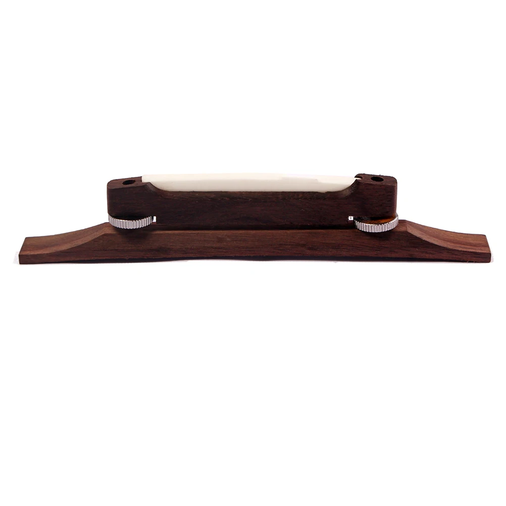 

Durable Long Lasting Rosewood Archtop Guitar Bridge With Bone Saddle Guitar Parts For Acoustic Instruments