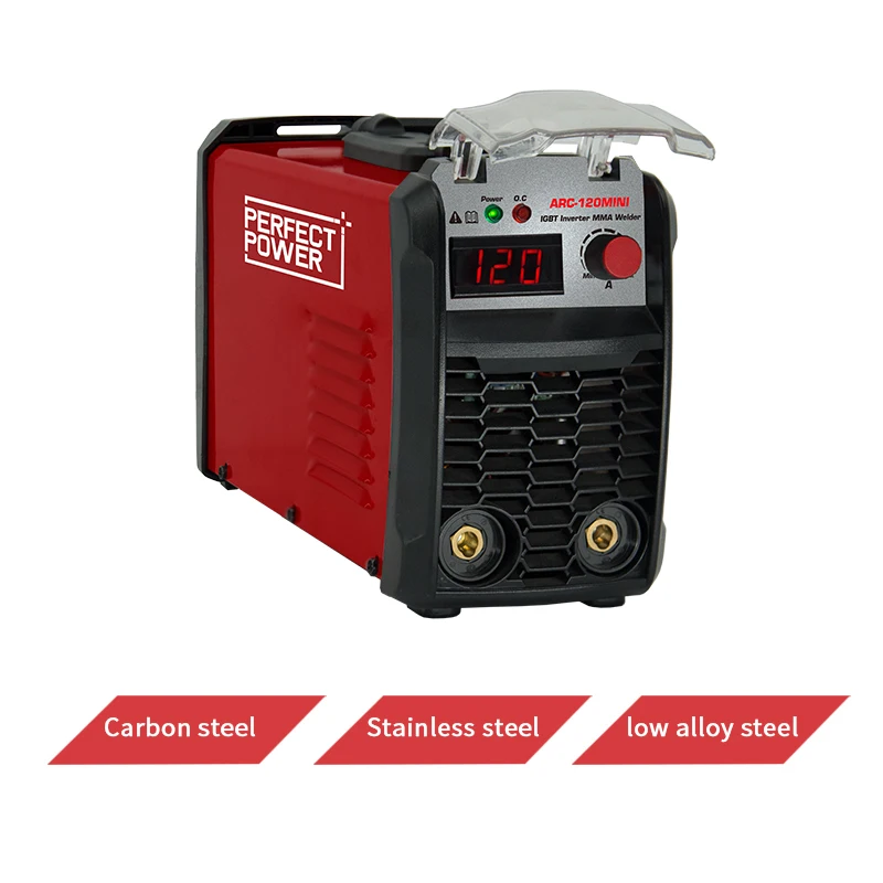 220V Mini Manual Metal Arc Welders 120a Portable Welding Machine Mma Pulse Electric Arc Welder Maquina Para Soldar