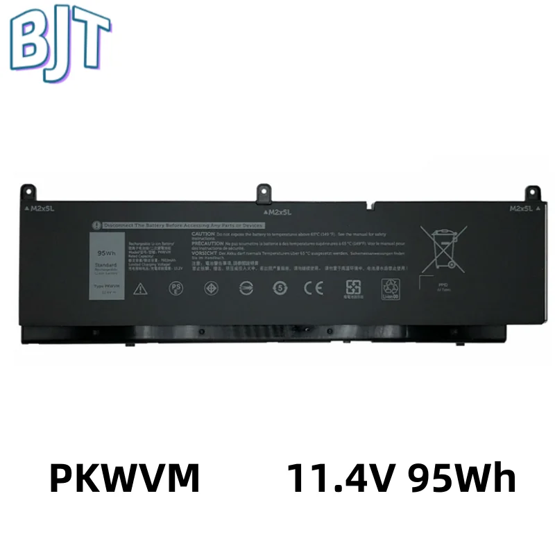 

11.4V 95Wh Laptop Battery PKWVM 9Cell for DELL Precision 7550 7560 7750 7760 Series 68ND3 CR72X G5FJ8 J0VNR CR72X C903V 0447VR