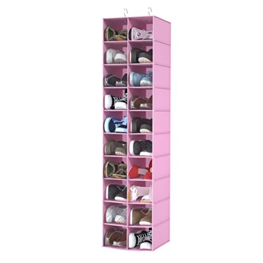 

Подвесной органайзер для обуви в шкаф, 20 секций, подвесные органайзеры и полки для хранения в шкафу, экономящие место, стеллаж для обуви