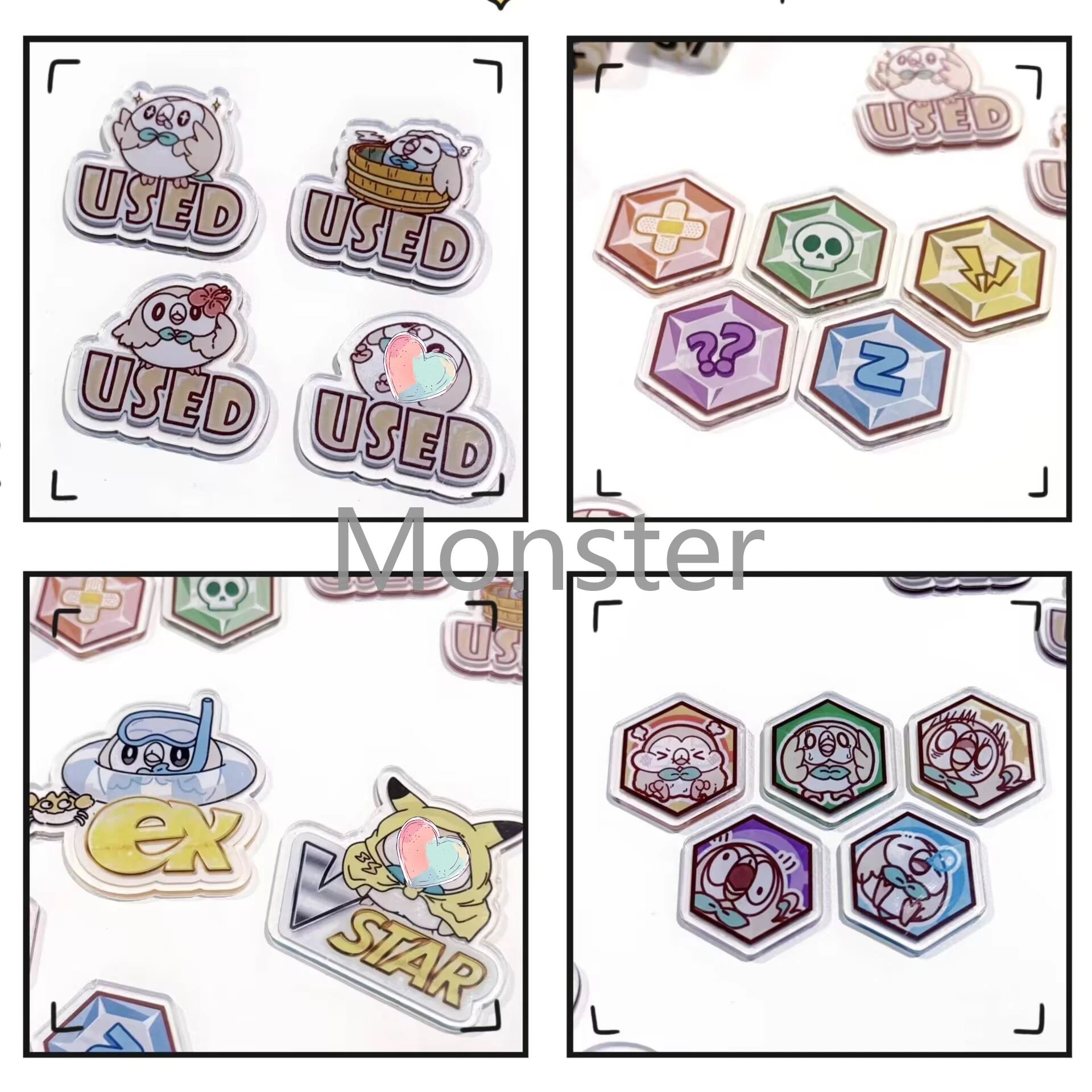 ローレット-ポケモン-ptcg-ダメージカウンター-ダメージインジケーターセット-テーマダイス-vstar-マーカー-gx-ボードゲームアクセサリー-ポケモンプレイヤー向け