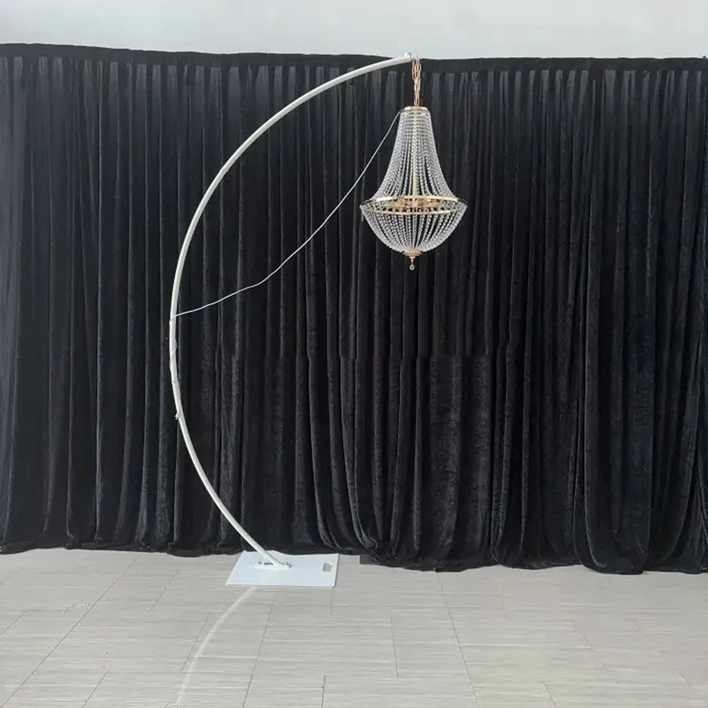 2-4pcs  Frame Wedding Centerpieces Supplier Black Stand for Chandelier Heavy Duty for Outdoor Table Decoration