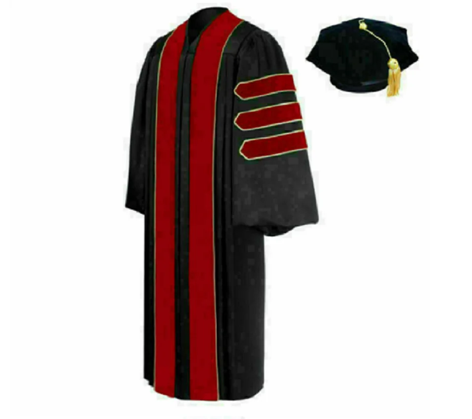 

Hot Selling Doctor of Theology Graduation Dress Red Cosplay Dress Adult Custom Charm Halloween Costume