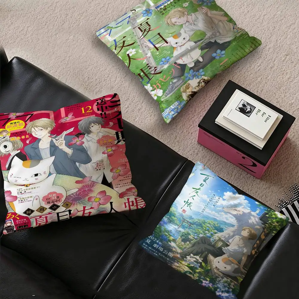 Natsume Yuujinchou Cartoon Pillow Cover Design cushion Cover decor Holiday Decorati