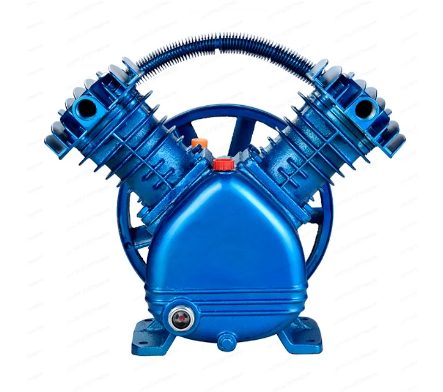 

1,5 кВт двухцилиндровый промышленный воздушный компрессор высокого давления, головка насоса, поршневой воздушный компрессор, воздушный насос