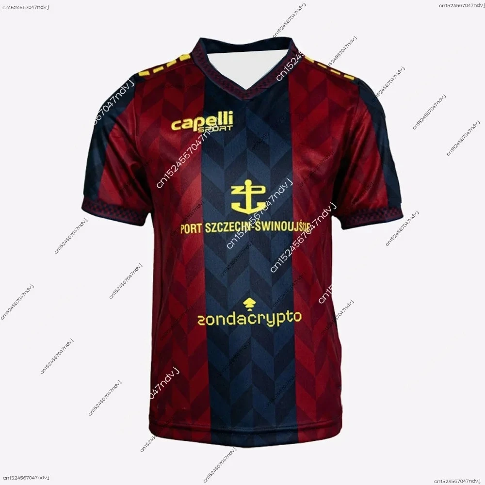 

2025 Polonia fútbol transpirable pelota Jersey hombres manga corta 25 fútbol PogoSzczecin Match Jersey fútbol deportes camiseta