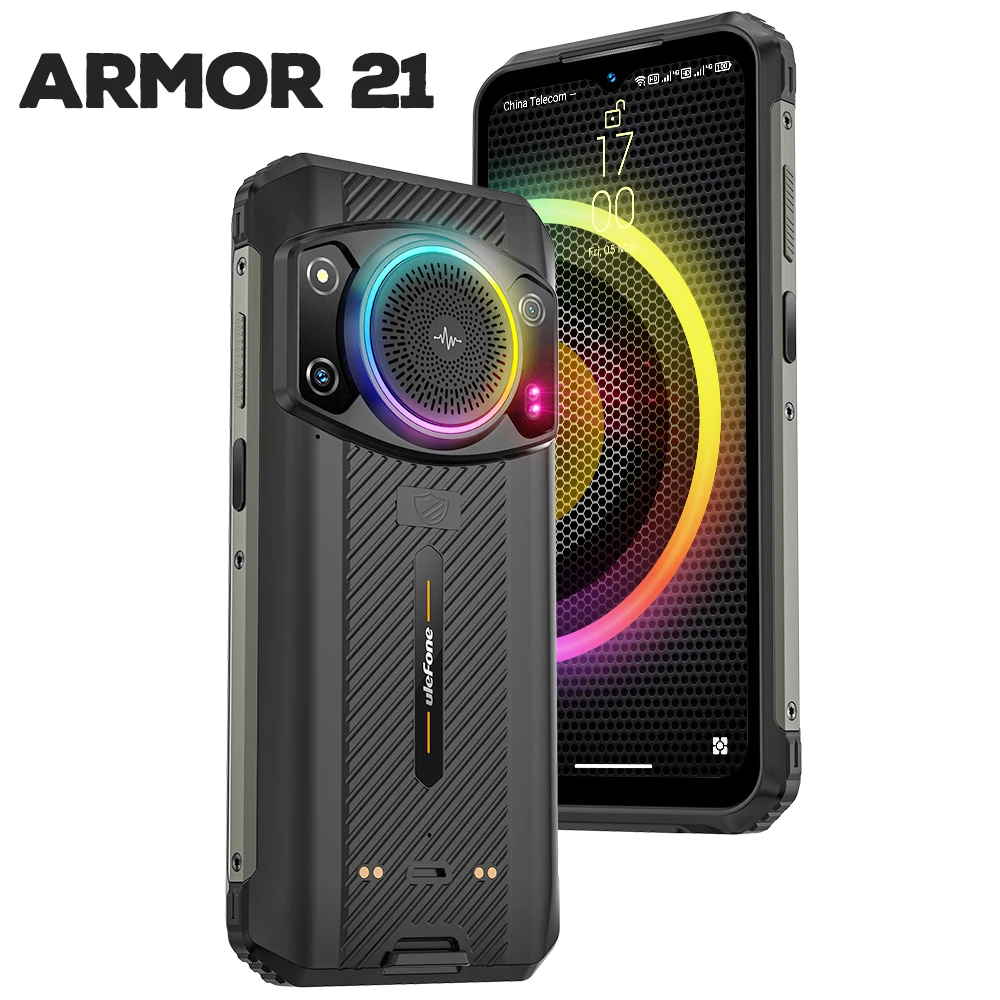Ulefone Armor 21 16gb ram 256gb rom, android 15 helio g99 6nm, 64mp kamera, 24mp nachtsicht kamera, 9600mah. 6.58 "120hz. nfc