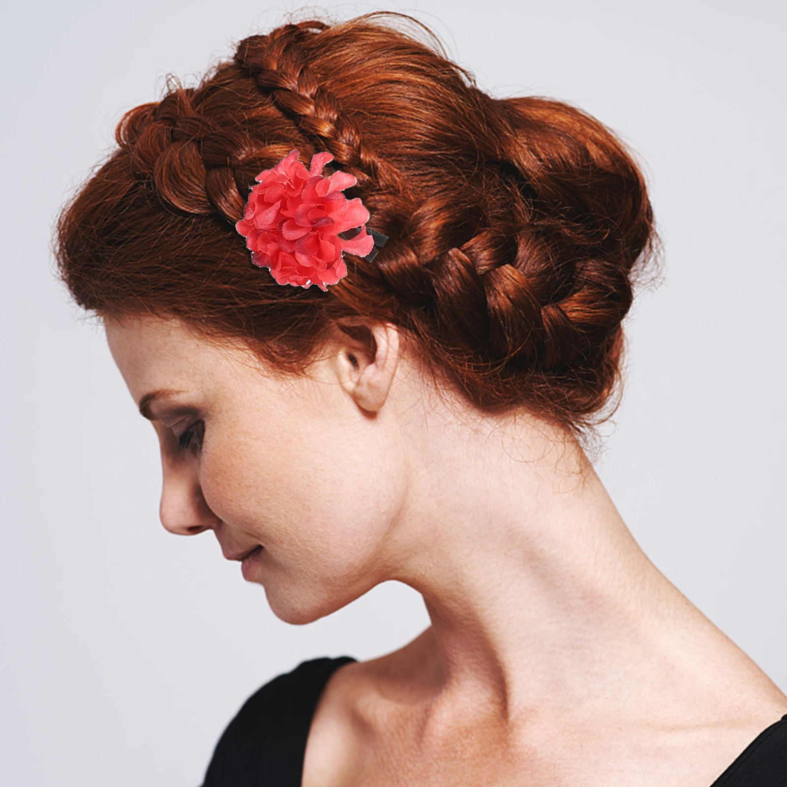 

18 Pcs Cherry Flower Hair Clips Women Girls Cute Floral Hairpin Accessories Wedding Party Prom Everyday Use Hair Decorations