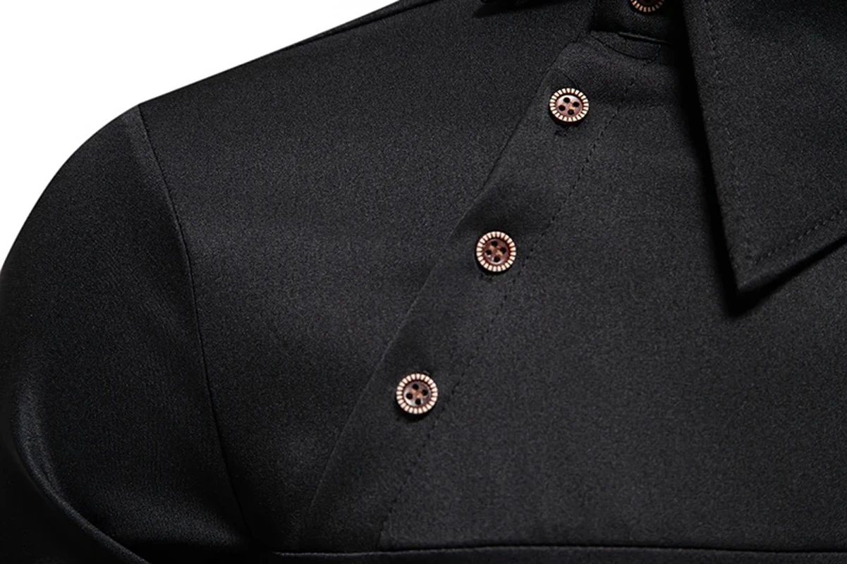 남성 긴팔 셔츠 개성 있는 사선 칼라 남성 드레스 셔츠 캐주얼 남성 상의 의류 셔츠 S01