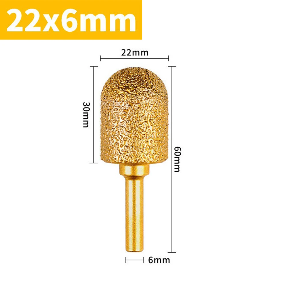 Imagem -05 - Cabeça de Moagem de Diamante Shank Rotary File Iron Steel Burr Polish Bit For Glass Aço Inoxidável Stone Rotary Tool mm 825 mm 1pc