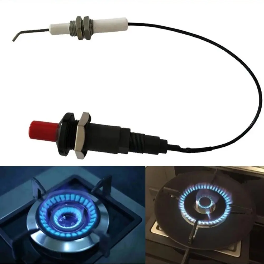 Push Button Piezo Ignitor With Cable Spark Ignition Kit Oven Stove BBQ Camping Hiking Outdoor Kitchen Lighters Home Appliance
