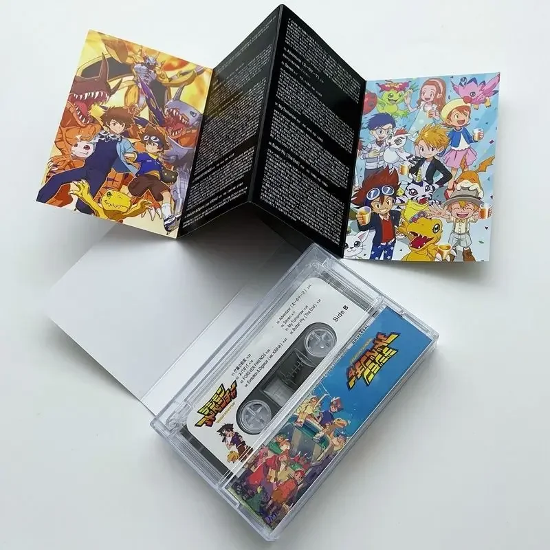 Digimon Adventure Music Tapes Anime Music Magnetic Tape Cartoon Men Women Collecting Record Toys Commemorative Gift デジモンアドベンチャー