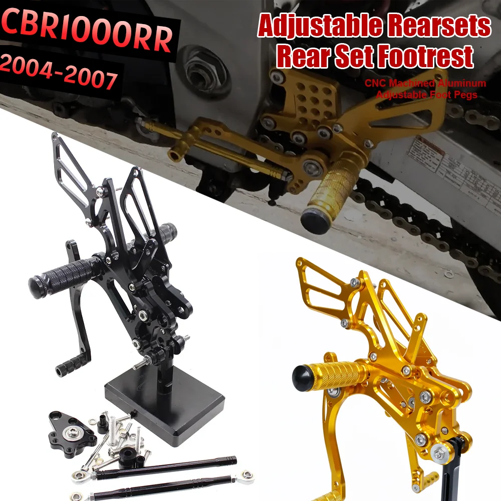 

CBR 1000RR 04-07 Adjustable Motorcycle Footrest Rear Set Rearsets Foot Peg FOR Honda CBR1000RR CBR 1000 RR 2004 2005 2006 2007