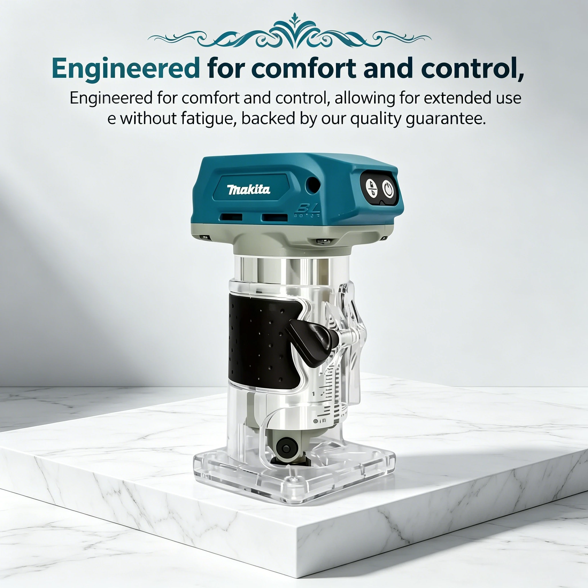 New Makita DRT52 Cordless Compact Router for Precision Multi-Tasking Edge & Slotting 18V LXT
