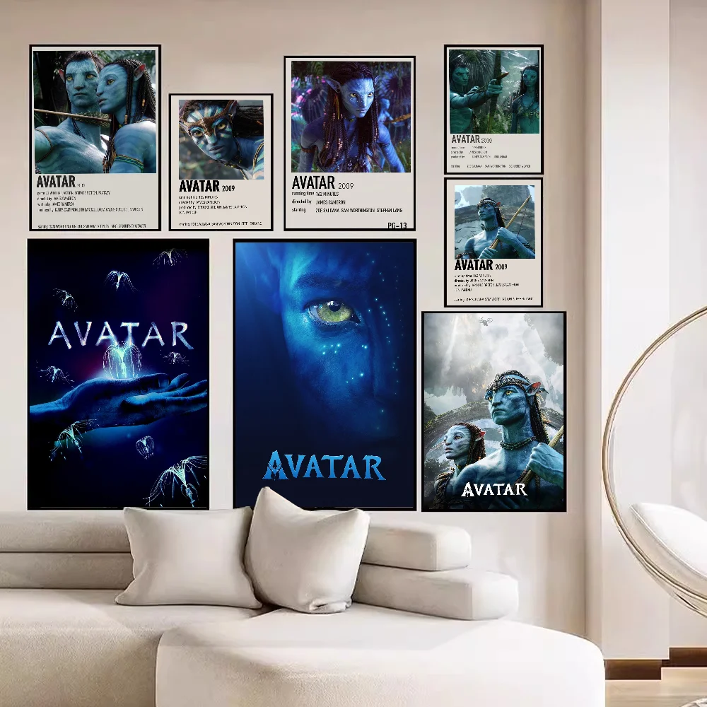 أفاتار 2 طريق الماء 2022 فيلم الفيلم لزجة الملصقات ريترو كرافت ورقة ملصق غرفة بار مقهى الجمالية الفن طلاء جدران