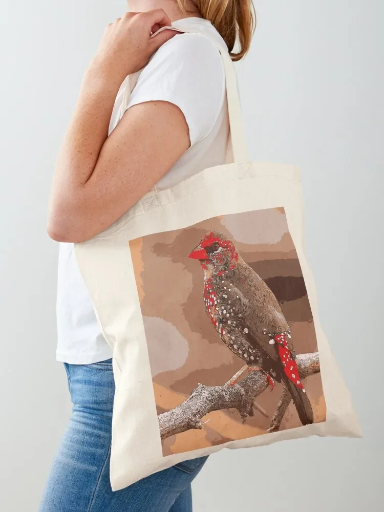 Strawberry Finch Tote Bag custom bags sacs de shopping shopper bags