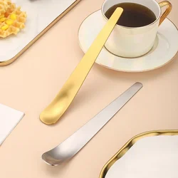 The Flat Coffee Spoon Stainless Steel Coffee Stirrers Tea Spoons Espresso Spoons Ice Cream Cake Dessert Spoon Kitchen Tableware