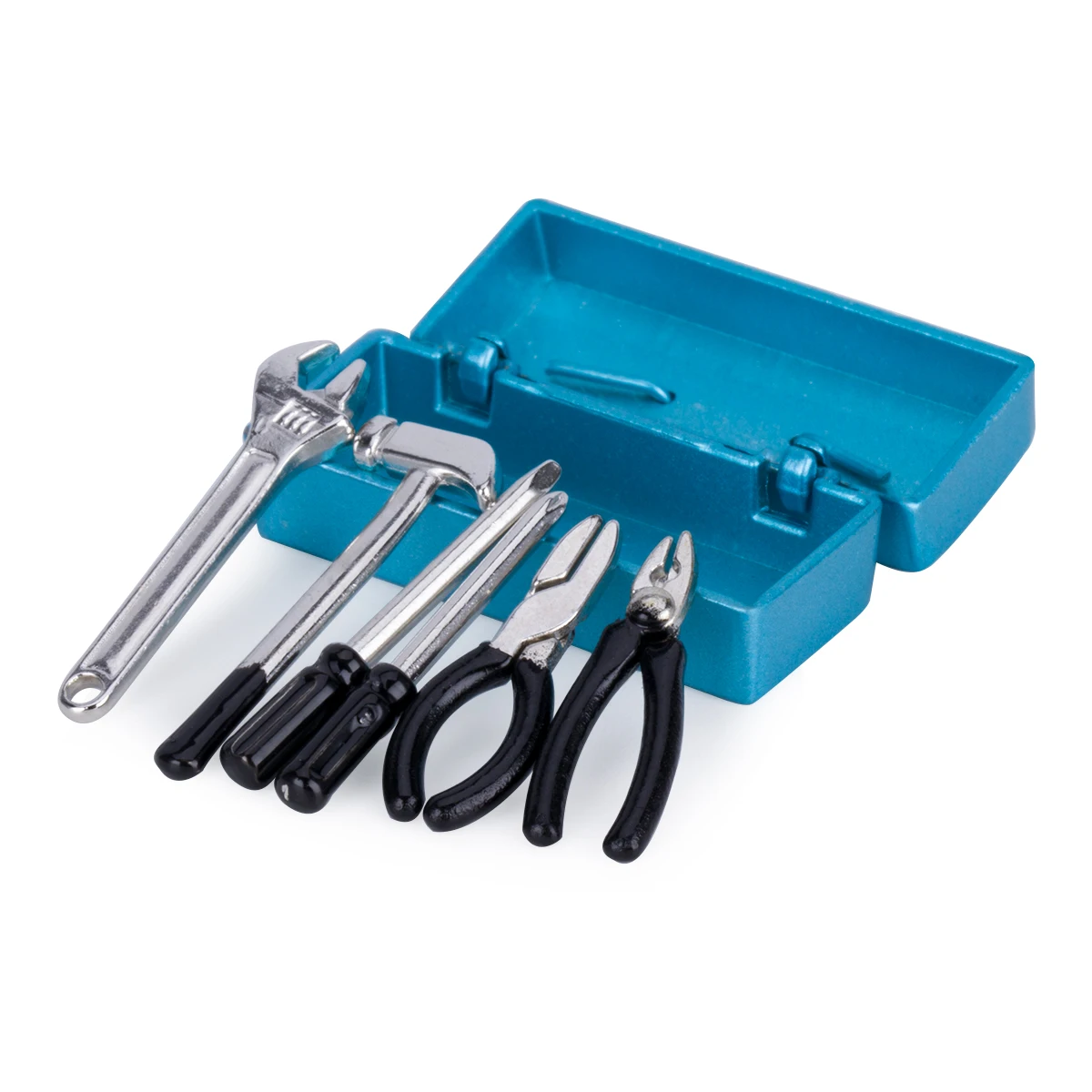 RC Car Scale Accessories Mini Hammer Wrench Pliers Screwdriver Tools Box for TRX4 SCX10 1/12 WPL D12 MN99S D90 ZP1001