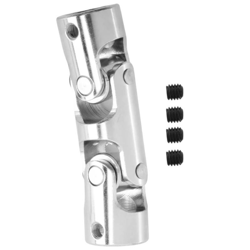 2Set Rc Double Universal Joint Cardan Joint Gimbal Couplings With Screw,10X10mm & 8X8mm