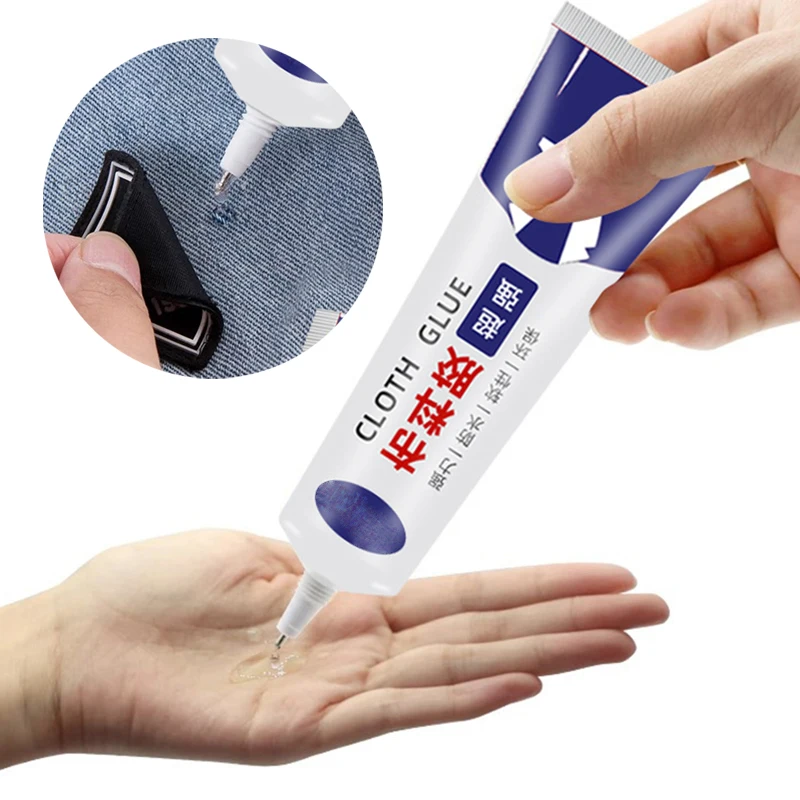 30/60g Fabric Sewing Glue Multi Sewing Glue Liquid Instant Transparent SuperStrong Glue Universal Strong Sealer Glue Repair Tool