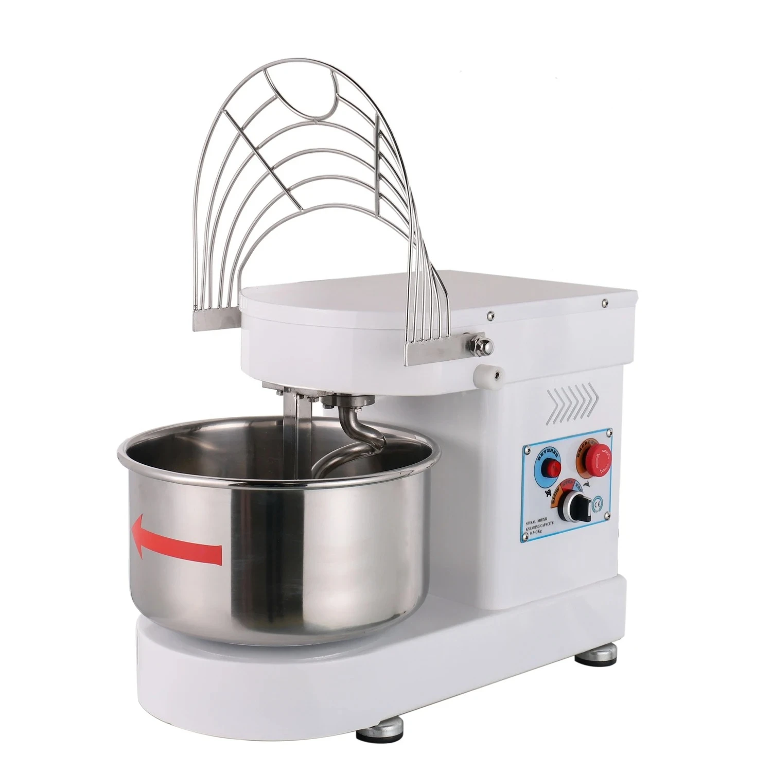 

HM-7 Commercial Spiral Dough Mixer For Kitchen Household Use 3KG 7L Capacity For Flours Wheat Corn Milk New For Flour Mills