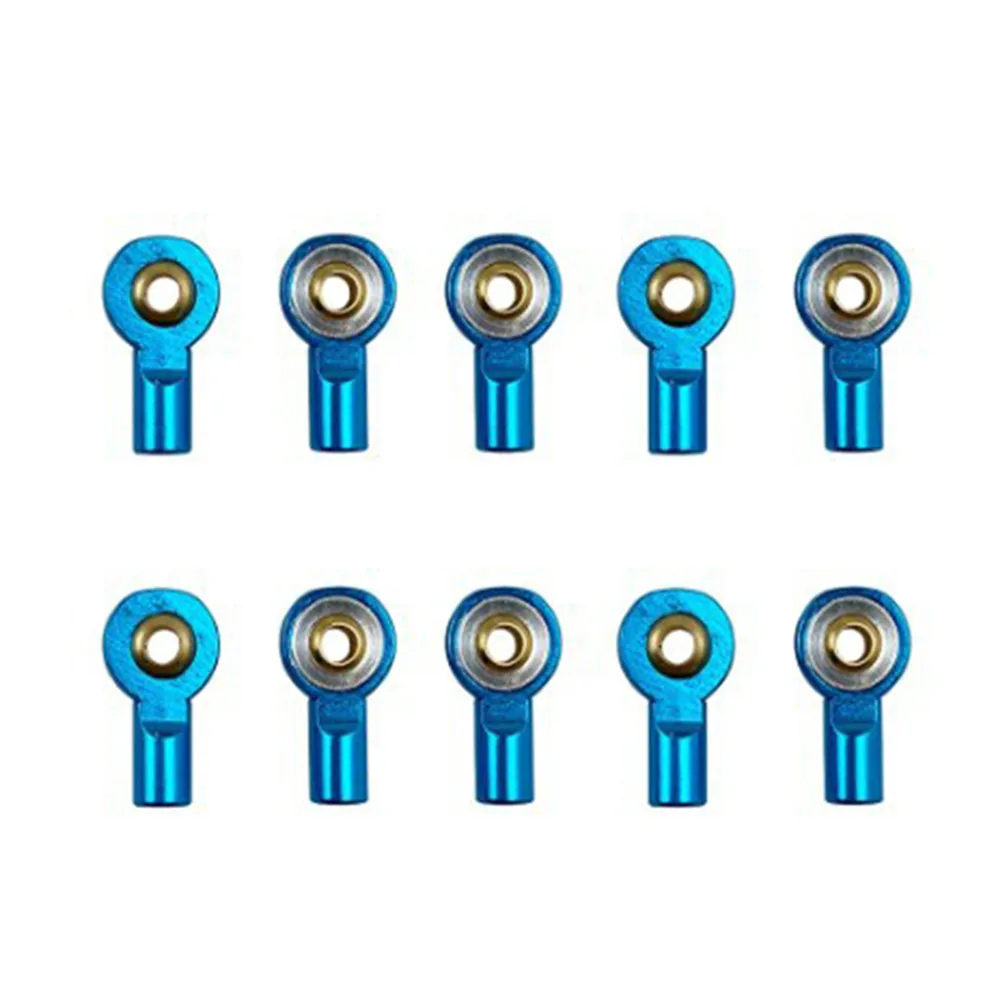 10 Pcs M2 Metalen Bal Hoofd Gesp Linkage Trekstang Spoorstangeind Bal Hoofd Connector Voor Afstandsbediening Boten model Speelgoed Diy Onderdelen