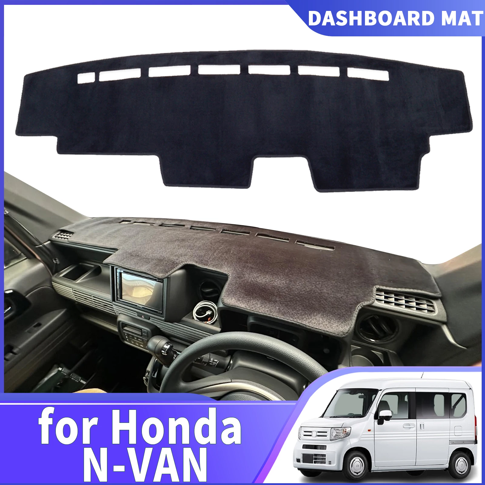 

fit for Honda N-VAN NVAN 2018-2025 JJ1 JJ2 RHD Car Dashmat DashMat Sunshade Dashboard Cover Pad Protective Carpet Accessories