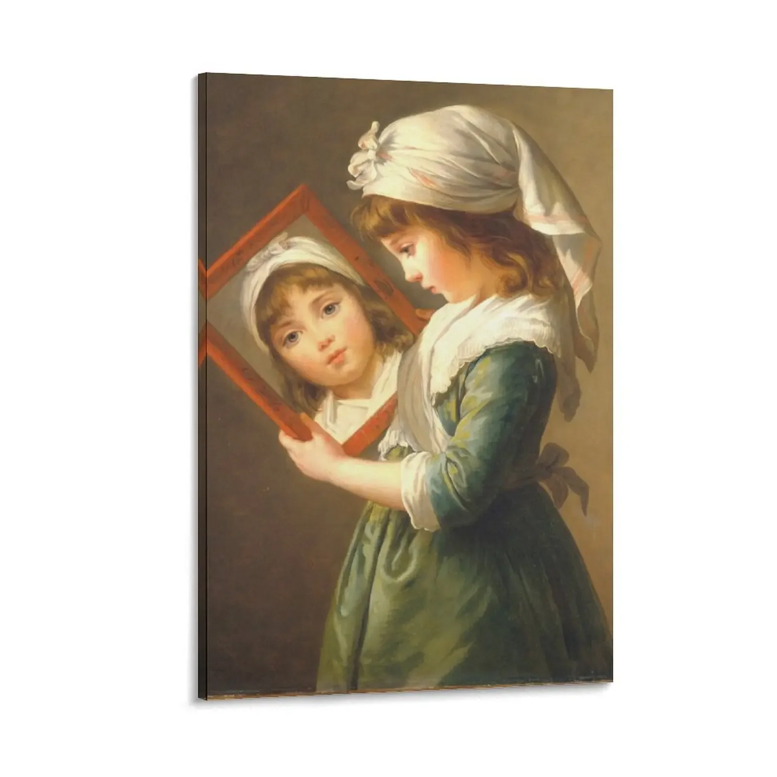 

Looking in a Mirror, Julie Le Brun (1780 - 1819), by Elisabeth Louise Vigée Le Brun Canvas Painting office decoration art mural