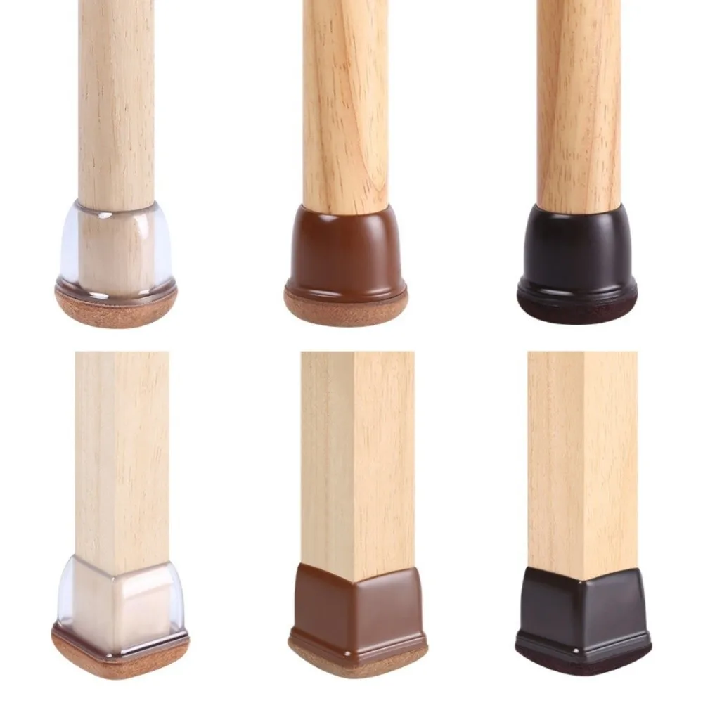 8 قطعة/المجموعة عدم الانزلاق الجدول الساق حافظات الأرضية مقاومة للاهتراء مقاومة للخدش أقدام أثاث وسادة الحد من الضوضاء سميكة #5