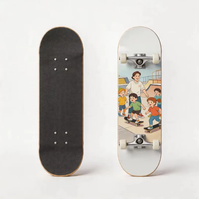 Custom Maple Skateboard Deck, UV Printing, MOQ 1, Exclusive Personalized Board To Bring Joy and Joy To Your Ride
