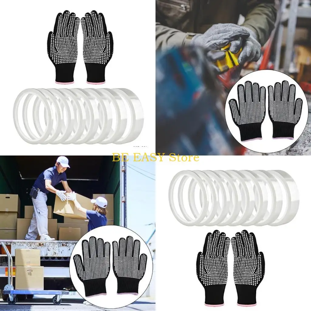 

E28F 8-рулонная лента для теплопередачи с устойчивыми перчатками. Термостойкая высокотемпературная лента для сублимационной в