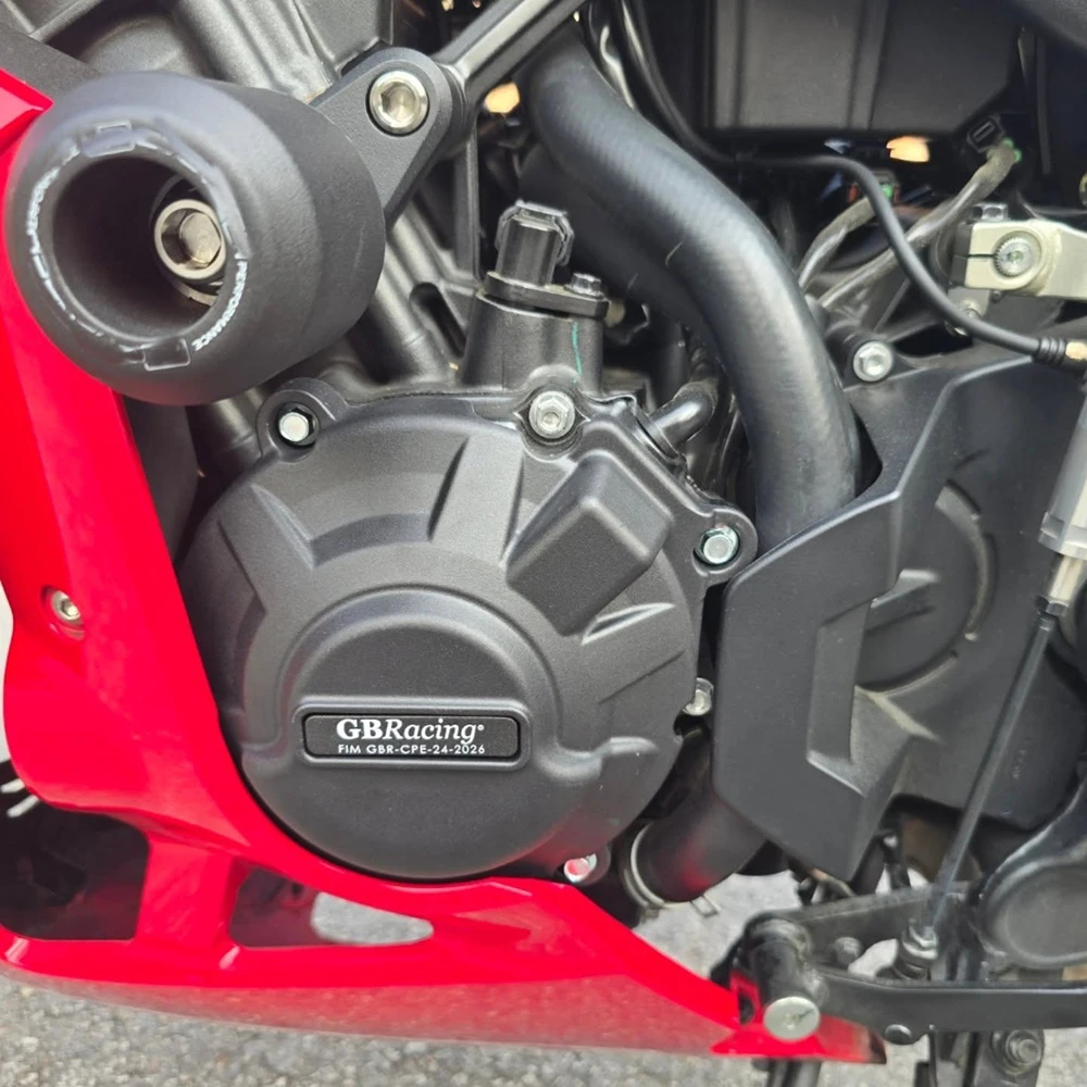 Per HONDA CBR650R/CB650R (2024-2025) SET coperchio motore secondario GBRacing compatibile – Protezione frizione elettronica, leva frizione senza problemi