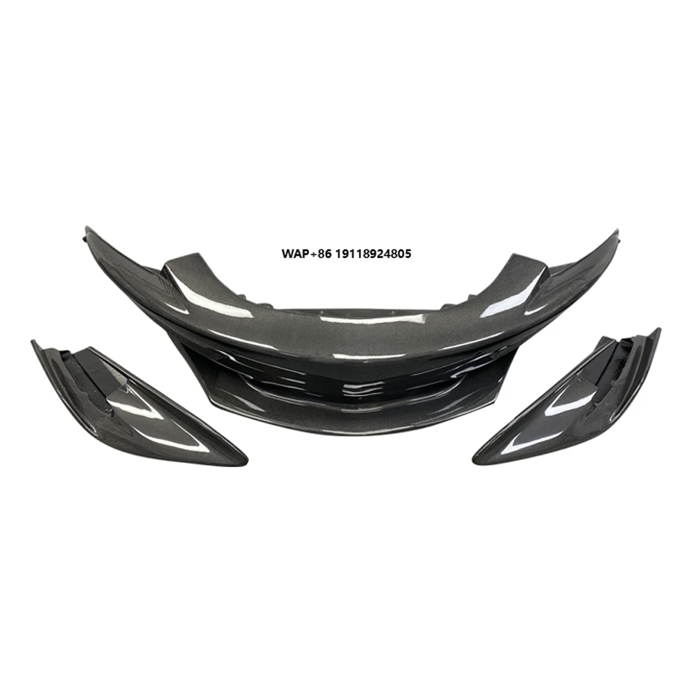 High Gloss 600LT Style Great Real Carbon Fiber Front Splitter Lip Car Front Splitters Lip for  540C 570S 570GT