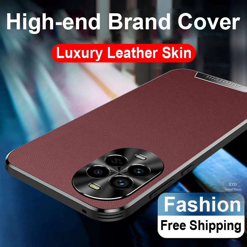 High Quality For Huawei Nova 13 Pro Case Leather Skin Brand Phone Back Case For Huawei Nova 13 Pro Nova13 Cover Shell Bumper Bag