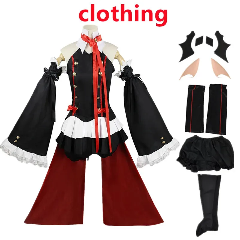 

2025 yiyi Of The End Krul Cosplay Costume Uniform Anime Owari no Seraph Witch Vampire Curl tepes Clothes For Women