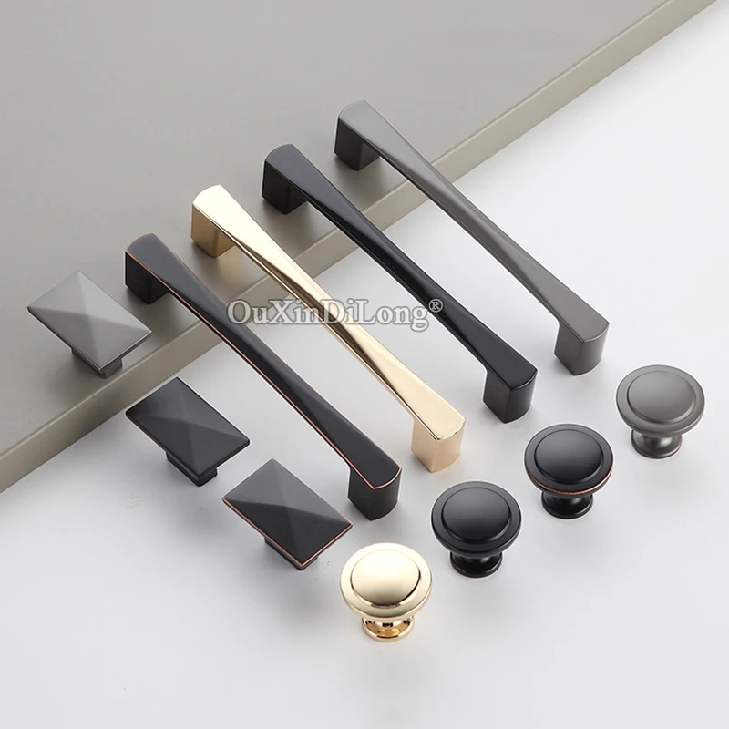 

Durable 4PCS European Zinc Alloy Furniture Handles Drawer Pulls Cupboard Wardrobe Kitchen Shoe TV Wine Cabinet Pulls Knobs