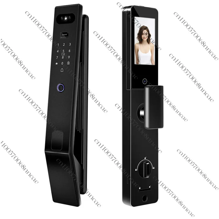 Tuya Smart Video Password Lock for Wood and Steel Doors Customizable Cat-Eye with Swipe Card Feature WiFi Network Connectivity