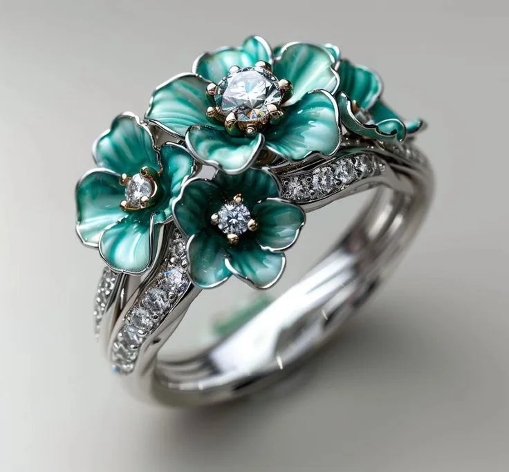 New jewelry, exquisite decoration, fashionable butterfly pattern women's ring image 3