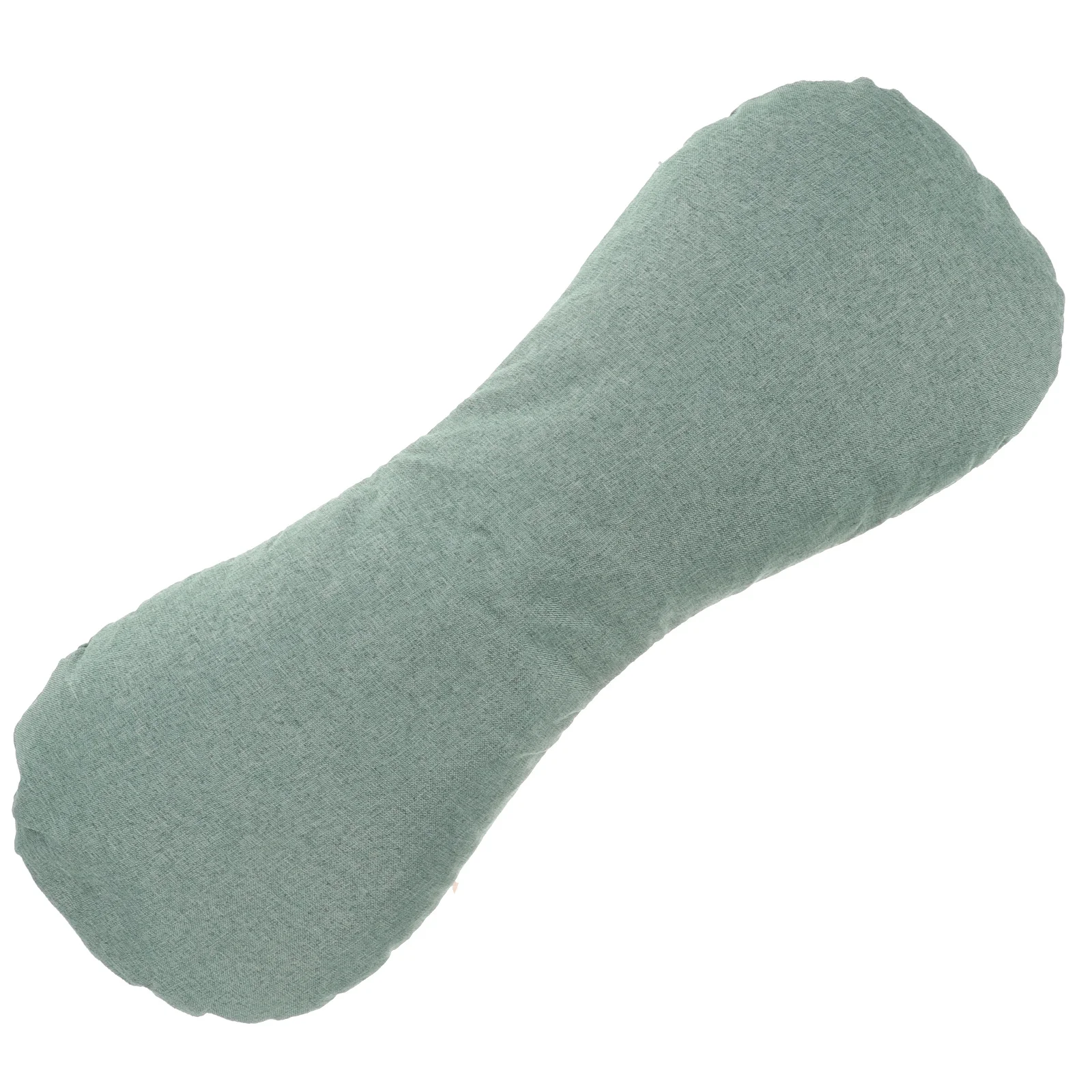 وسادة من خشب الشيح لدعم الرقبة، قماش كتان صيفي لتخفيف عنق الرحم، تصميم مريح للنوم والاستخدام القطني