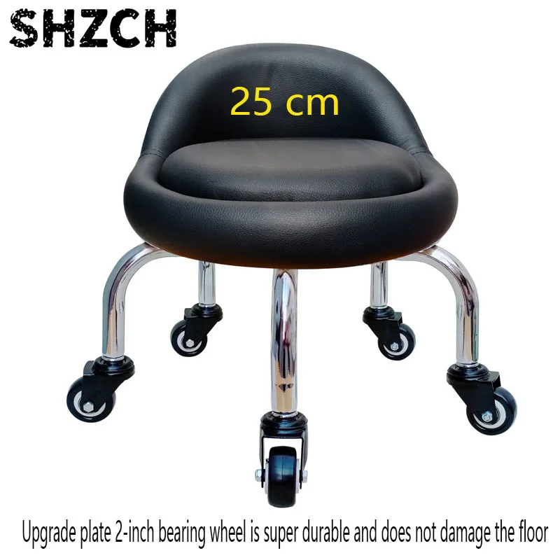 Salon Furniture Pulley Small Stool Round Stool Sofa Pedicure Chair Beautiful Seam Floor Cleaning Leisure Stool Office Footstool