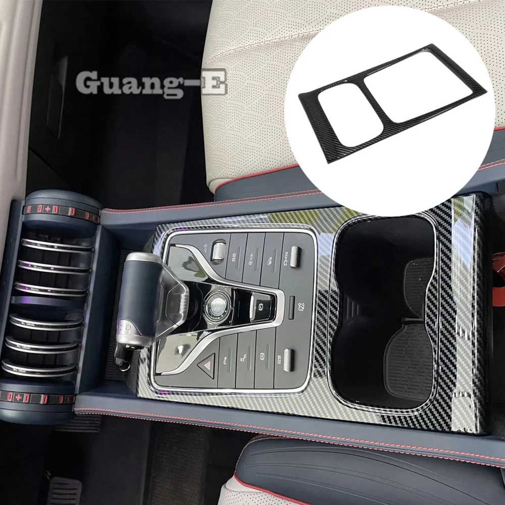 

ABS Car Center Console Gear Shift Panel Cover Decoration Frame Auto Interior Accessories For BYD ATTO3/Yuan Plus 2022 2023 2024