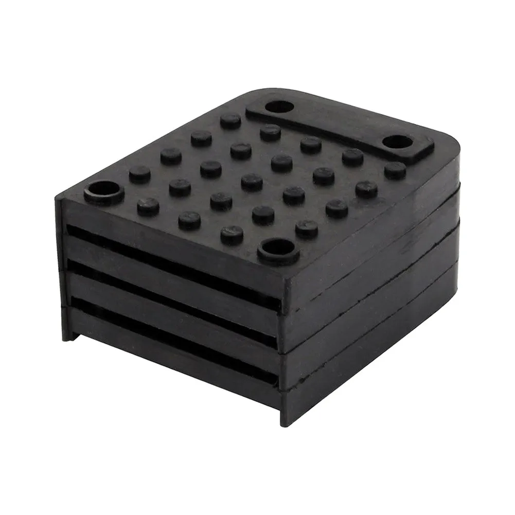 Rubber Foot Pads for Dry Stilts Optimized for Gypsum Board Hanging and Ceiling Grid Work on Horizontal Vertical Surfaces