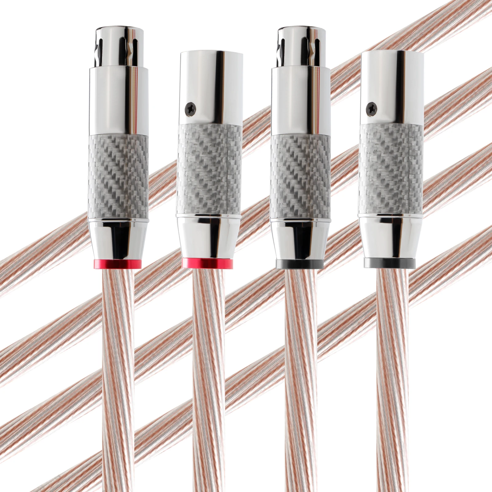 Pair Preffair L320 HiFi 2RCA to 2XLR Cable Hi-End Copper+Silver 2RCA Male to 2XLR Male Audio Wire for DAC DVD Amplifier