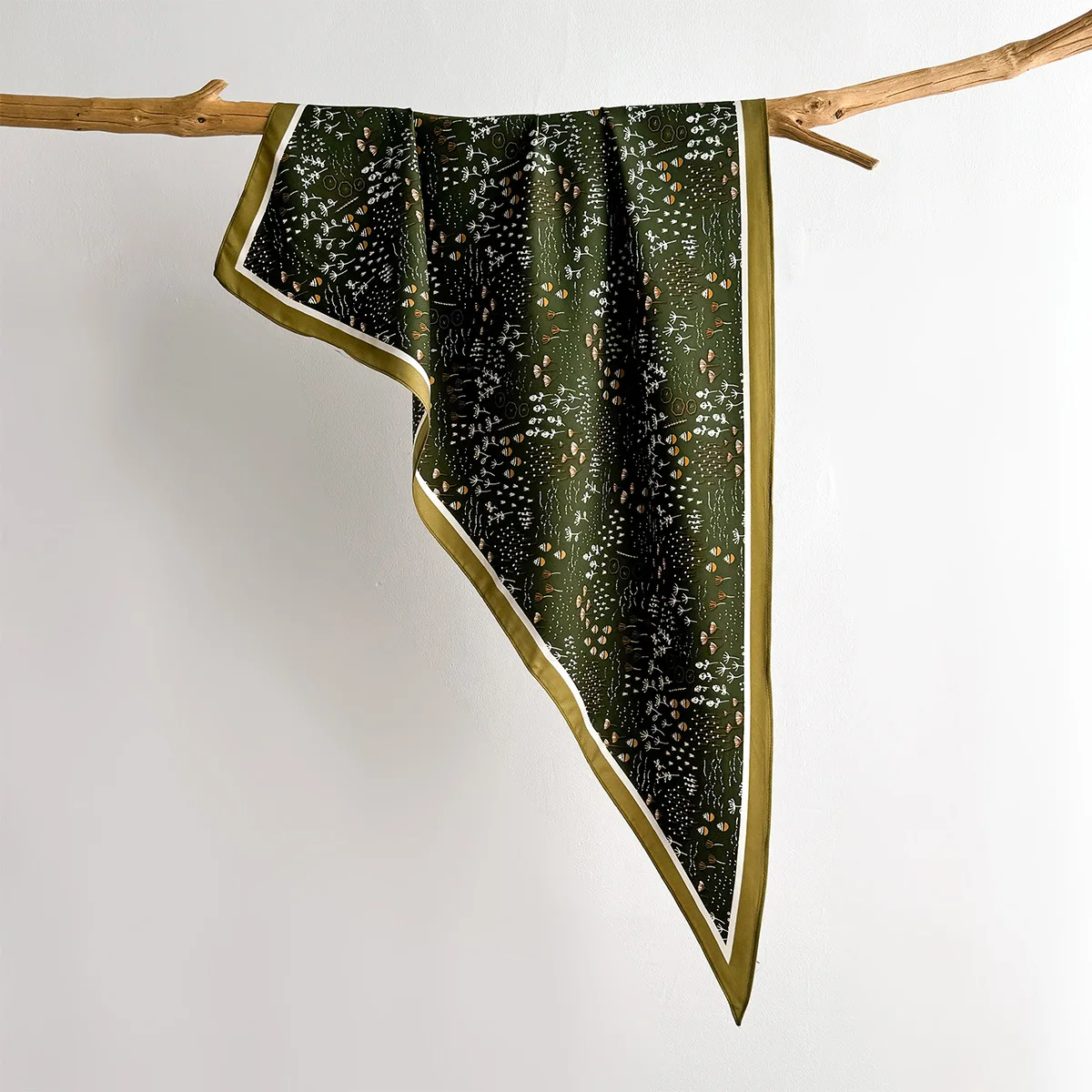 Face Scarf Mask - Floral Printed Square Scarf For Women