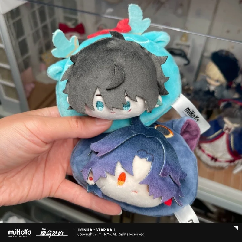 MiHoYo Honkai Star Rail Q Version Plush Badge Dan Heng Jing Yuan Blade Sunday Collectible Brooch Gift for Fans