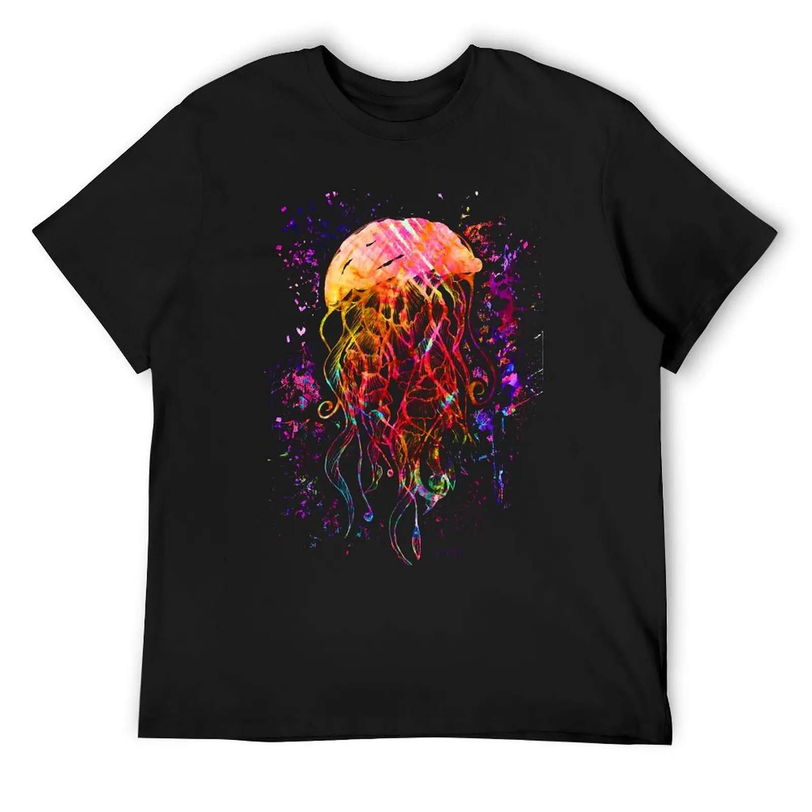 Jellyfish - Jelly fish - Abstract Art - Colorful T-Shirt blue archive hippie clothes rapper graphic tees clothing for men