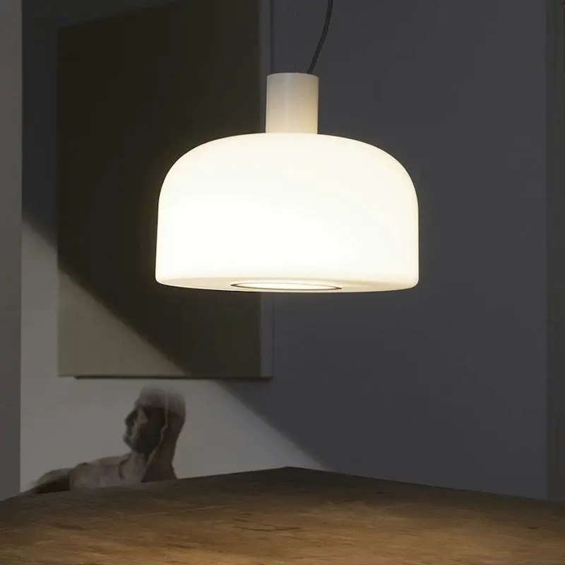 Modern Minimalist Glass Pendant Light Nordic Suspension for Restaurant Bedroom Living Room Hotel Home Decor Elegant Pendant Lamp