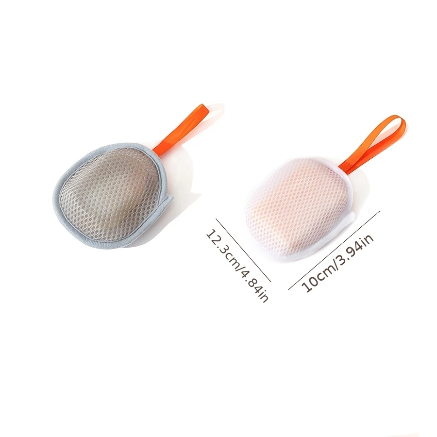 1~8Pcs New Foaming Soap Bag Net Mesh Massage Exfoliator Pouch Bathing Bubble Maker Cleaning Tool image 2