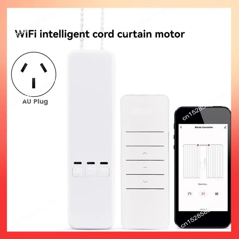

ABNR Tuya Wi-Fi Смарт-двигатель для рулонных жалюзи Электрическая цепная жалюзи Привод затвора RF Дистанционный комплект Смарт-приложение через Alexa Google AU Plug