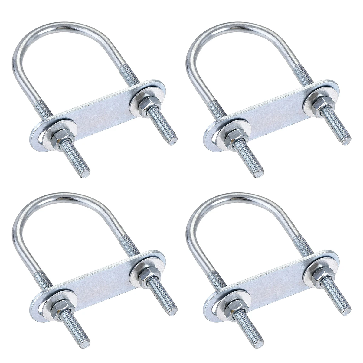 

Uxcell 4 Sets M6 Round U-Bolt Steel U Screw U Pipe Clamps Fasteners with Nut Plate Washer